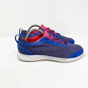 Vionic Sneaker Womens 9.5 Agile Fabric Orthaheel Comfort Shoes Pink Blue Purple